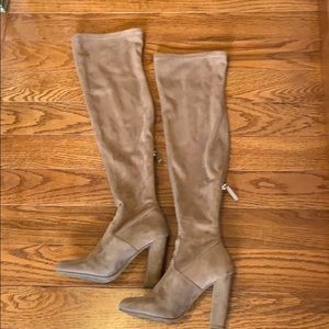 Steve Madden Nude over the knee boots